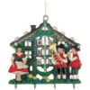 3D Bavarian Oompah Band Maypole German Pewter Christmas Ornament