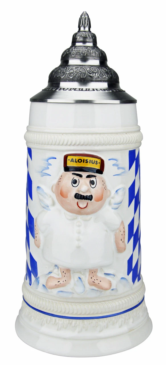 Aloisius The Bavarian Angel German Beer Stein 2 Aloisius The Bavarian Angel German Beer Stein - Image 2