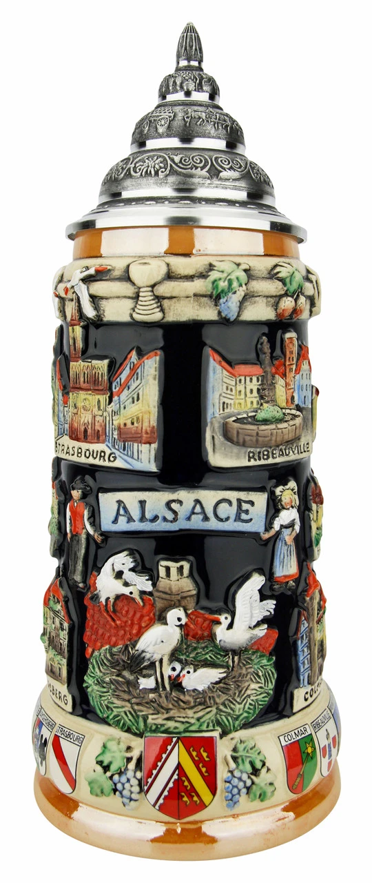 Alsace Souvenir Beer Stein 1 Alsace Souvenir Beer Stein