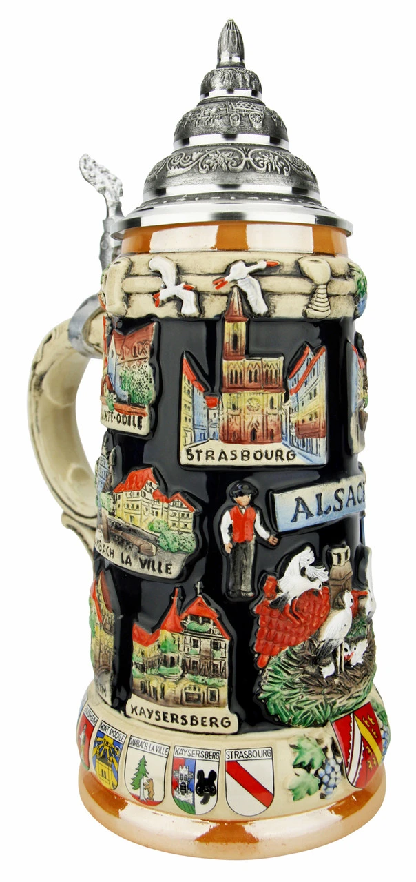 Alsace Souvenir Beer Stein 2 Alsace Souvenir Beer Stein - Image 2