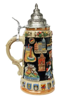 Amsterdam Holland Panorama Beer Stein 5 Amsterdam Holland Panorama Beer Stein -Zimmermann Shop Amsterdam Holland Panorama Beer Stein K309H LS SM 22493.1416684323