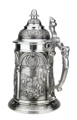Artist Albrecht Duerer Pewter Beer Stein -Zimmermann Shop Artist Albrecht Duerer Pewter Beer Stein AS60105 Back SM 79636.1510302504
