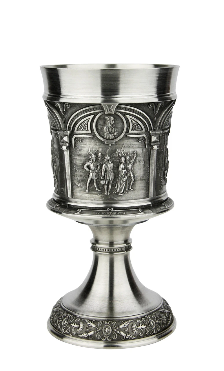 Artist Albrecht Duerer Pewter Wine Chalice - Image 3