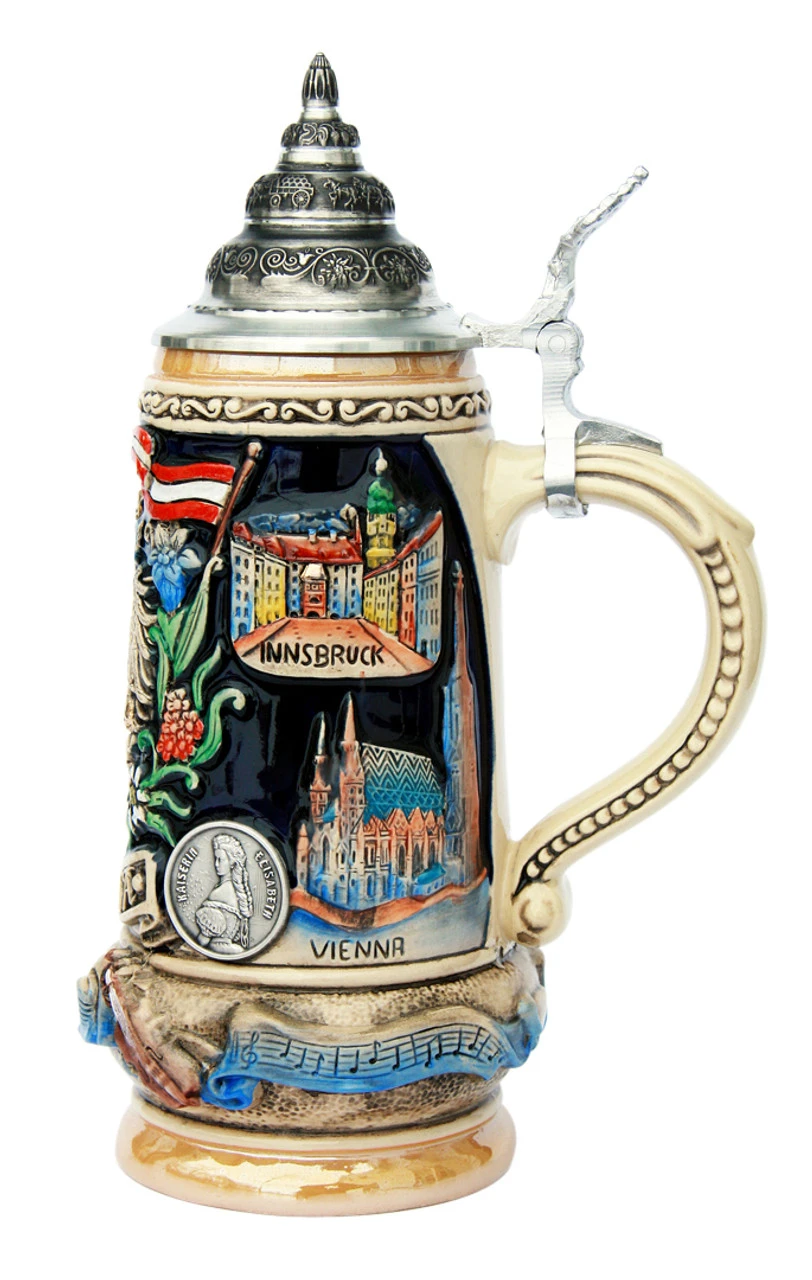 Austria Panorama Beer Stein 2 Austria Panorama Beer Stein - Image 2