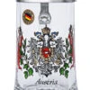Austria Crest Glass Beer Stein