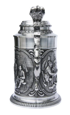 Austria Pewter Beer Stein 6 Austria Pewter Beer Stein -Zimmermann Shop Austria Pewter Beer Stein AS10944 Back SM 17787.1398608743