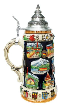 Austria Commemorative Beer Stein -Zimmermann Shop Austrian Panorama Beer Stein K309A LS SM 43965.1401226131