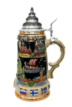 Baltic Sea Panorama Beer Stein 5 Baltic Sea Panorama Beer Stein -Zimmermann Shop Baltic Sea City Beer Stein K309B RS SM 34515.1401226305