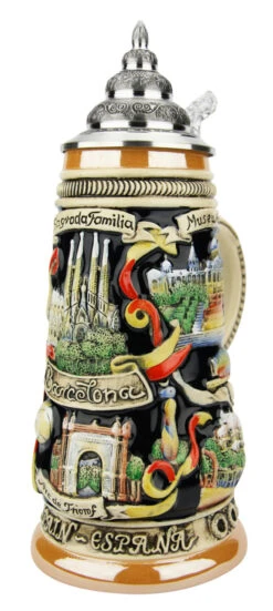 Barcelona Spain Beer Stein -Zimmermann Shop Barcelona Spain Beer Stein K307BA RA SM 09748.1574957518