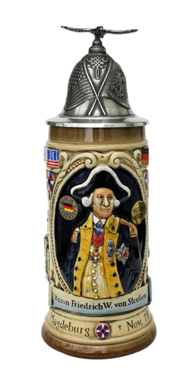 Baron Friedrich Von Steuben Beer Stein 1 Baron Friedrich Von Steuben Beer Stein