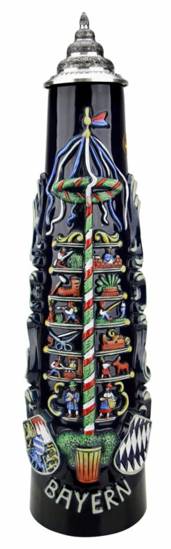 Bavaria Bayern Maypole Jug Stein | 2 Liter