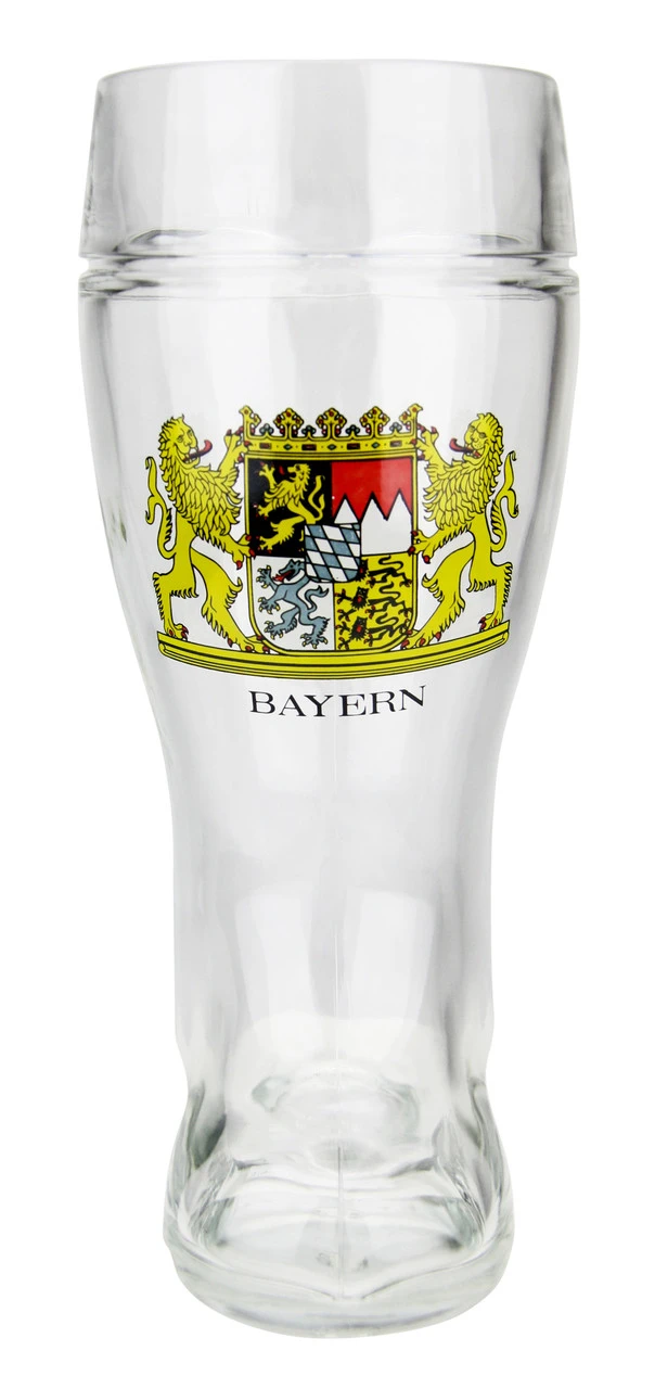 Bavaria Crest Glass Beer Boot 1 Liter - Image 2