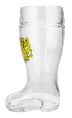 Bavaria Crest Glass Beer Boot 1 Liter -Zimmermann Shop Bavaria Crest Glass Beer Boot 1 Liter GS2810B LS SM 44334.1513180302