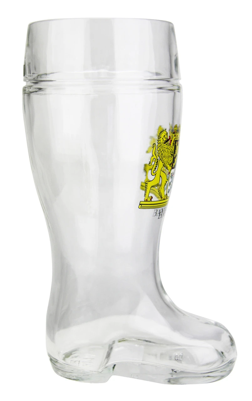 Bavaria Crest Glass Beer Boot 1 Liter - Image 4
