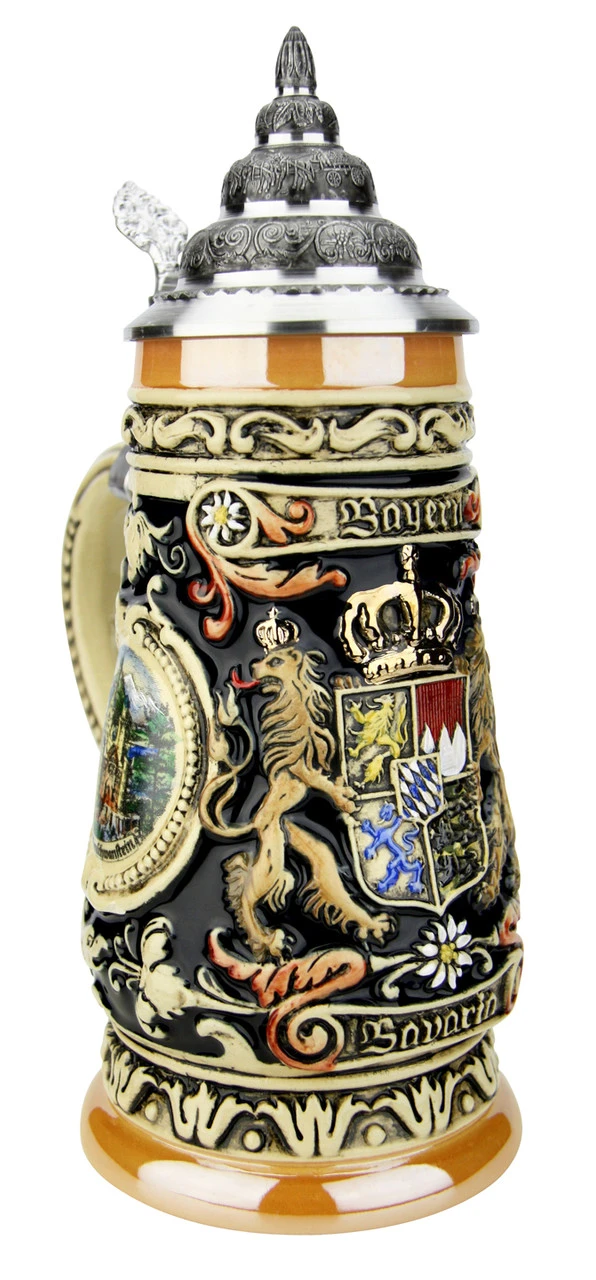 Bavaria Oberammergau German Beer Stein 4 Bavaria Oberammergau German Beer Stein - Image 4