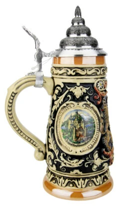 Bavaria Oberammergau German Beer Stein 7 Bavaria Oberammergau German Beer Stein -Zimmermann Shop Bavaria Oberammergau German Beer Stein K1001 LS SM 24698.1585841658