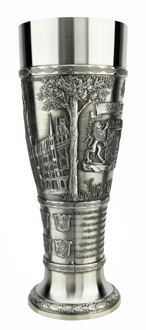 Bavaria Pewter Wheat Beer Tulip 2 Bavaria Pewter Wheat Beer Tulip - Image 2