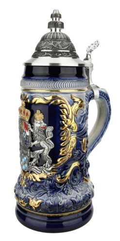 Bavaria Royal Lion Crest Beer Stein 9 Bavaria Royal Lion Crest Beer Stein -Zimmermann Shop Bavaria Royal Lion Crest Beer Stein ZB14232169 RA SM 94766.1618258207