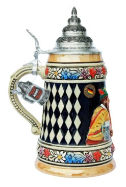 Bavarian Arm Wrestler Beer Stein -Zimmermann Shop Bavarian Arm Wrestler Beer Stein K365 LS SM 48798.1489161654
