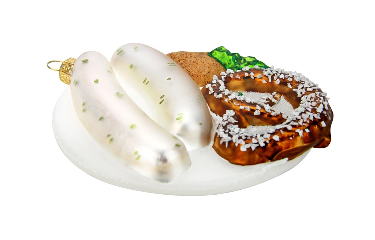 Bavarian Breakfast Glass Christmas Ornament 2 Bavarian Breakfast Glass Christmas Ornament - Image 2