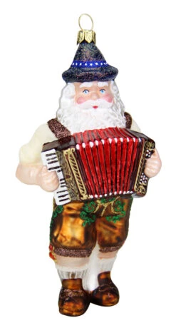 Bavarian Oktoberfest Oompah Band Santa Christmas Ornament