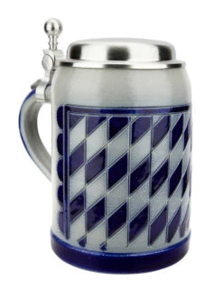 Bavarian Pattern 0.5 Liter Salt Glaze Stoneware Beer Stein -Zimmermann Shop Bavarian Pattern 0.5 Liter Salt Glaze Stoneware Beer Stein GM3005 LA SM 86746.1618262792