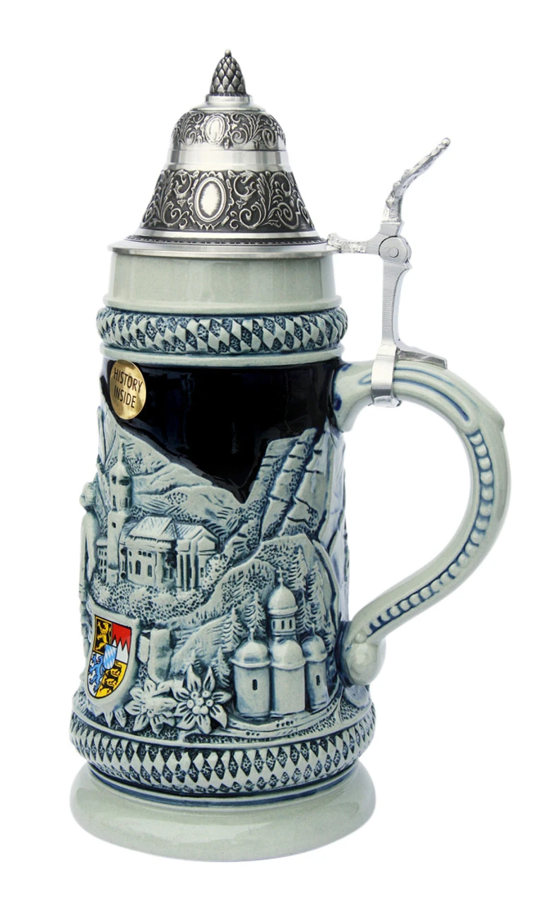 Bavarian Traditions Beer Stein Cobalt Blue 3 Bavarian Traditions Beer Stein Cobalt Blue - Image 3