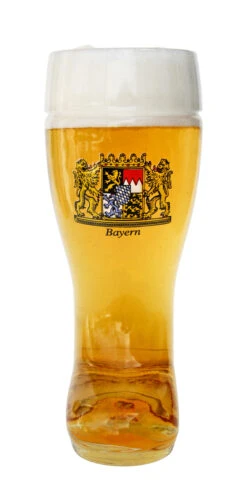 Bayern Crest Glass Beer Boot 0.5 Liter -Zimmermann Shop Bayern Crest Glass Beer Boot 0.5 Liter GS2805B FNT SM 39202.1524702056