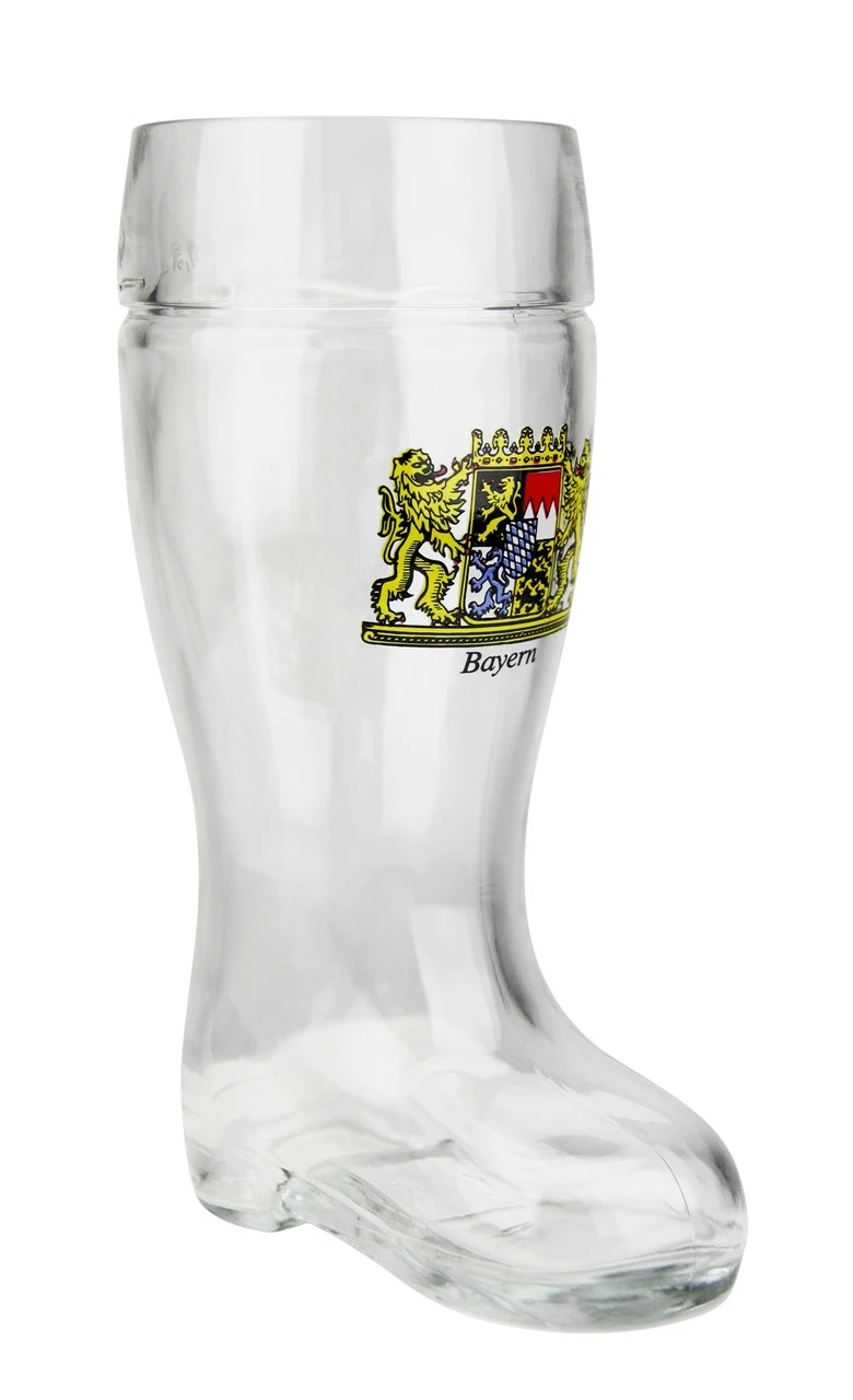 Bayern Crest Glass Beer Boot 0.5 Liter - Image 2