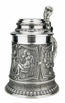Beer Brewers Pewter Beer Stein -Zimmermann Shop Beer Brewers Pewter Beer Stein AS10346 RA SM 14215.1511122344