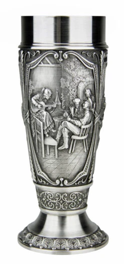Beer Brewers Pewter Pilsner Tulip Cup -Zimmermann Shop Beer Brewers Pewter Pilsner Tulip Cup AS10325 Side2 SM 50039.1550678798