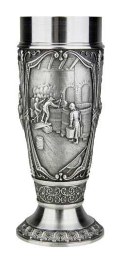Beer Brewers Pewter Pilsner Tulip Cup -Zimmermann Shop Beer Brewers Pewter Pilsner Tulip Cup AS10325 Side3 SM 38160.1511120988