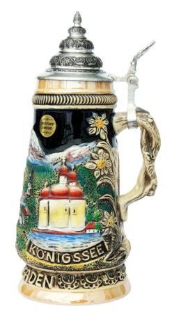 Berchtesgaden Souvenir Beer Stein -Zimmermann Shop Berchtesgaden Souviner Beer Stein K3562 RS SM 71896.1401299234