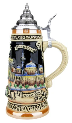Berlin And Brandenburg Gate Beer Stein 6 Berlin And Brandenburg Gate Beer Stein -Zimmermann Shop Berlin Beer Stein K303B RS SM 19951.1556046427