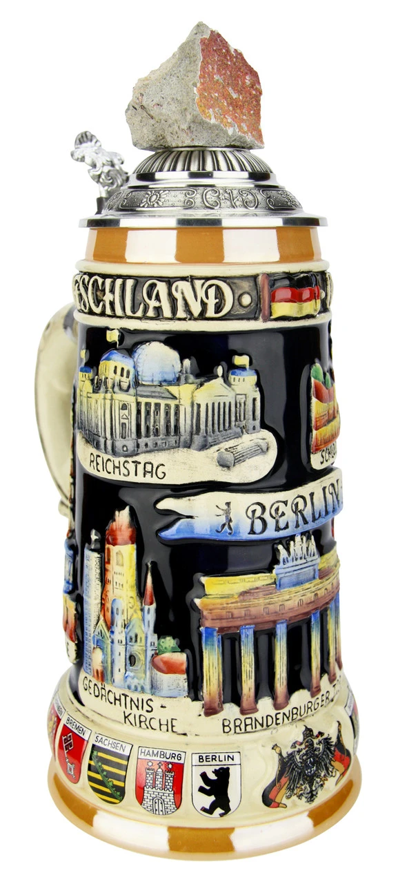 Berlin Wall Beer Stein 2 Berlin Wall Beer Stein - Image 2