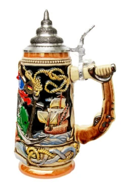 Blackbeard The Pirate Beer Stein -Zimmermann Shop Blackbeard the Pirate Beer Stein K313P RS SM 50231.1431539167