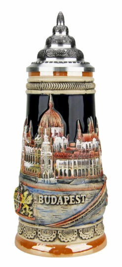 Budapest Beer Stein -Zimmermann Shop Budapest Beer Stein K305BV FNT SM 79104.1491349670