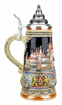 Budapest Beer Stein -Zimmermann Shop Budapest Beer Stein K305BV LS SM 45665.1491349671