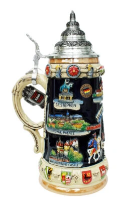 Budapest Commemorative Beer Stein -Zimmermann Shop Budapest Commemorative Beer Stein K309BU LS SM 06325.1401735669