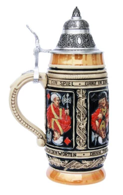 Card Player Beer Stein -Zimmermann Shop Card Players Beer Stein KT1329BZ LS SM 47271.1401390515