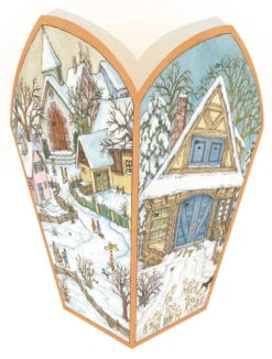 Christmas Advent Lantern 3D Paper German Advent Calendar