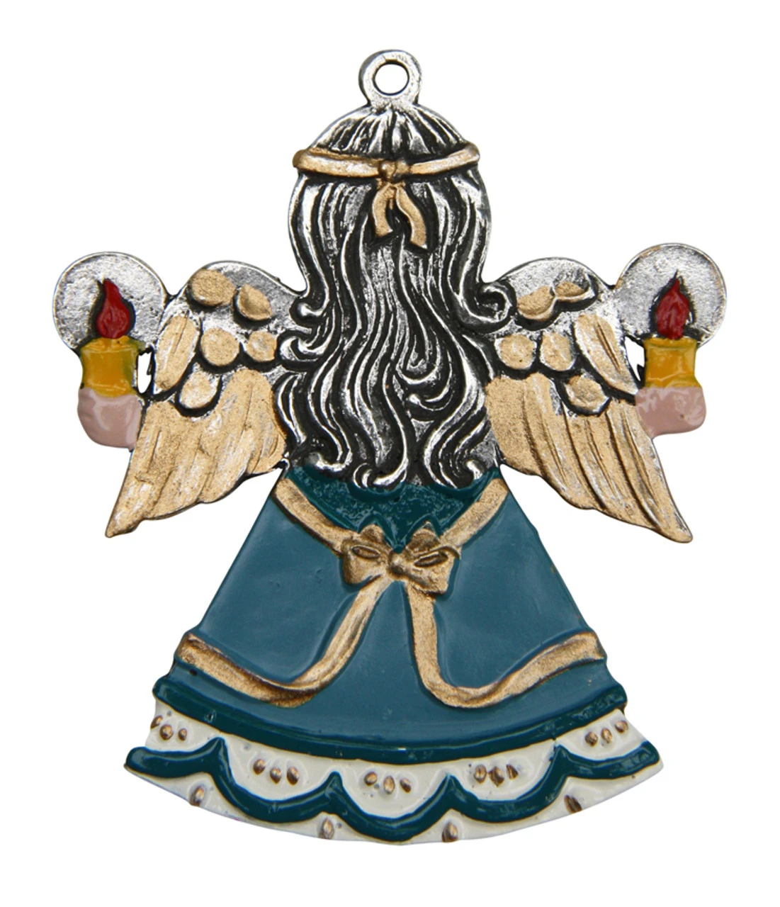 Christmas Angel German Pewter Christmas Ornament 2 Christmas Angel German Pewter Christmas Ornament - Image 2