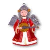 Christmas Angel With Guitar German Pewter Christmas Ornament