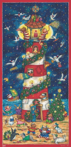 Christmas At The Lighthouse Extra Tall German Advent Calendar