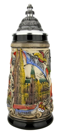 Cologne Koln Beer Stein Rustic