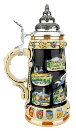 Danube River Commemorative Stein -Zimmermann Shop Danube River Commemorative Stein K309DO LS SM 17571.1618332321