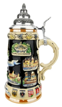 Danube River Commemorative Stein -Zimmermann Shop Danube River Commemorative Stein K309DO RS SM 70929.1618332325