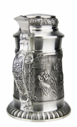 Defregger Pewter Beer Stein | 0.5 Liter -Zimmermann Shop Defregger Pewter Beer Stein 0.5 Liter DN8825Z Back SM 89508.1511047682
