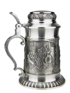 Defregger Pewter Beer Stein | 0.5 Liter -Zimmermann Shop Defregger Pewter Beer Stein 0.5 Liter DN8825Z LS SM 47433.1511047682