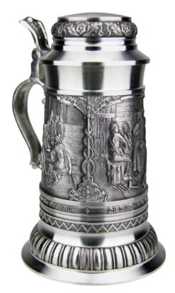 Defregger Pewter Beer Stein | 1 Liter -Zimmermann Shop Defregger Pewter Beer Stein 1 Liter DN8824Z LA SM 38866.1511061308